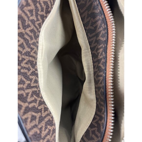 Jones New York Women's Tan Brown Signature Print Handbag Sz M - Picture 11 of 14